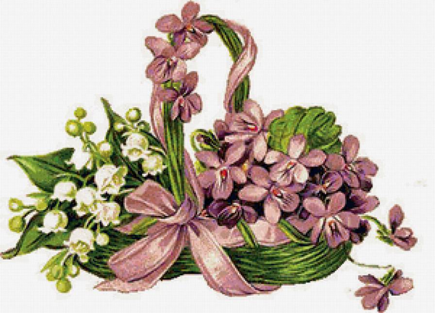 цветы в корзине - корзина, цветы - предпросмотр