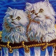 Схема вышивки «Котята-курортники»