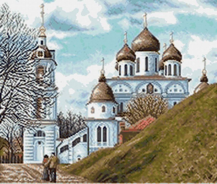 Успенский кафедральный собор - пейзаж, дерево, церковь, храм - предпросмотр