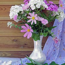 Схема вышивки «Дачный букет»