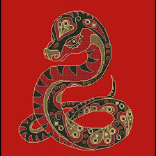 Схема вышивки «ЗМЕЯ»