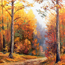 Схема вышивки «Серия "Пейзаж. Осень"»