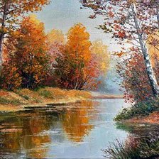 Схема вышивки «Серия "Пейзаж. Осень"»