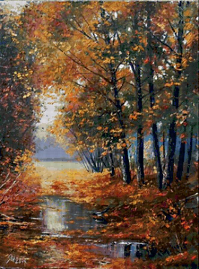 Серия "Пейзаж. Осень" - осень, пейзаж, дорога - предпросмотр