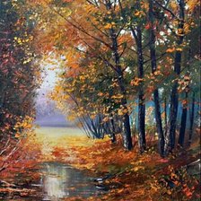 Схема вышивки «Серия "Пейзаж. Осень"»