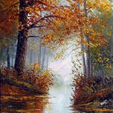 Схема вышивки «Серия "Пейзаж. Осень"»