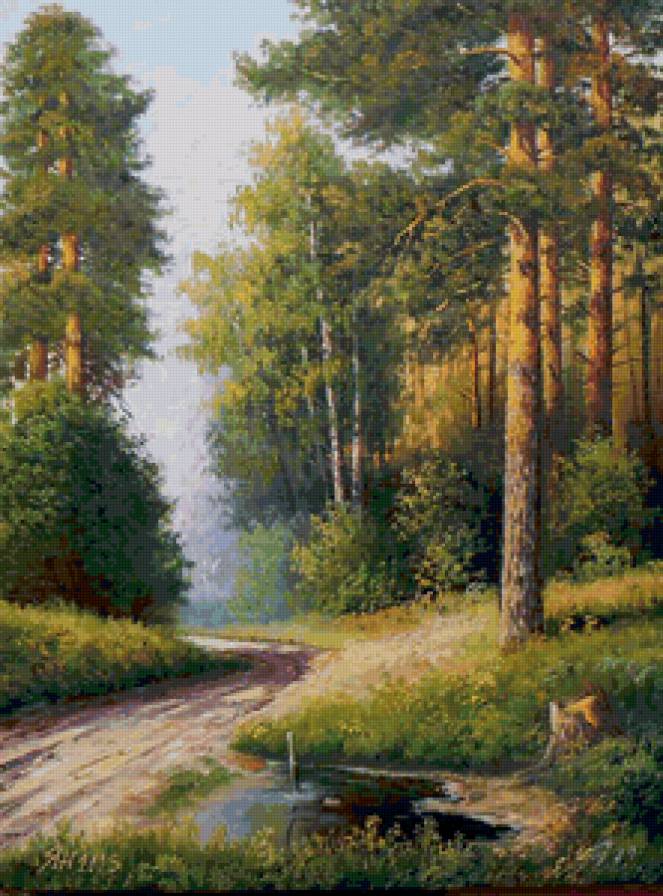 Серия "Пейзаж. Лето" - пейзаж, лето, дорога - предпросмотр