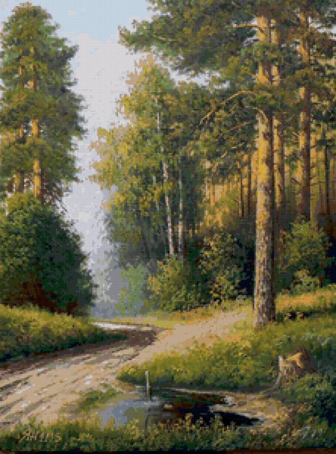 Серия "Пейзаж. Лето" - пейзаж, лето, дорога - предпросмотр