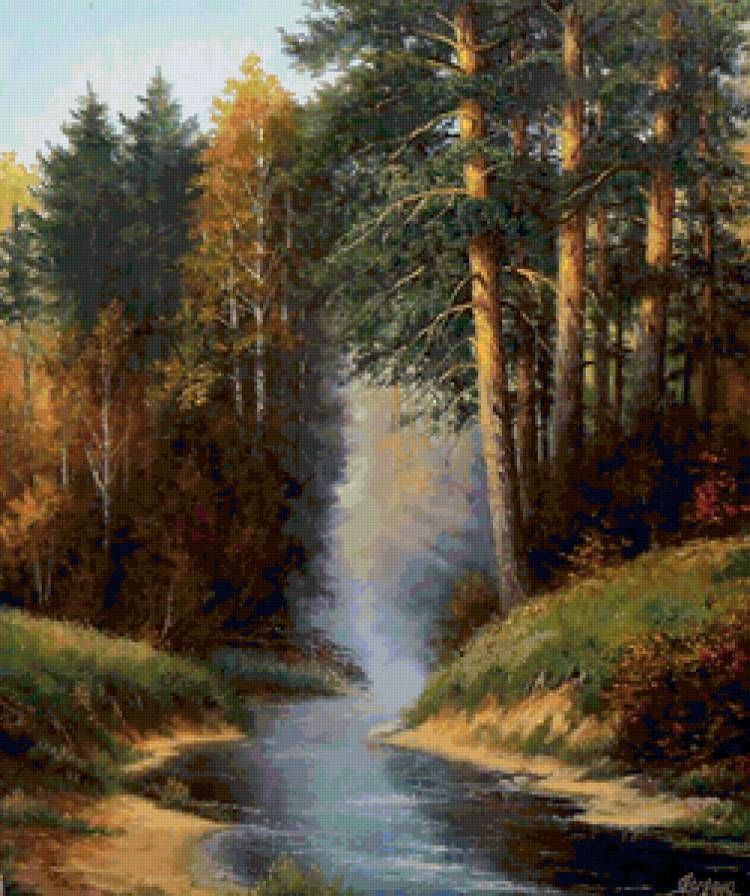 Серия "Пейзаж. Осень" - осень, река, пейзаж - предпросмотр