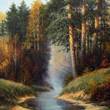 Схема вышивки «Серия "Пейзаж. Осень"»