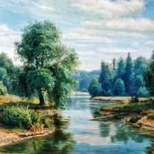 Схема вышивки «Серия "Пейзаж. Лето"»