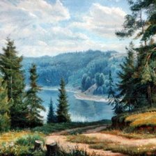 Схема вышивки «Серия "Пейзаж. Лето"»