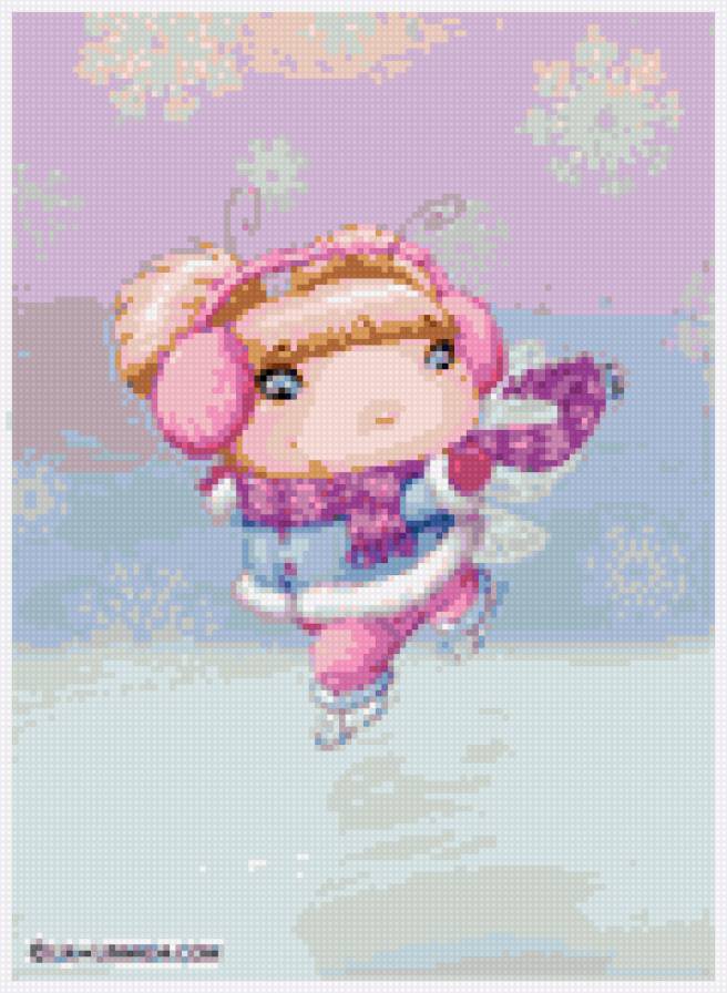 Фея на коньках - фея, подушка, деткам - предпросмотр