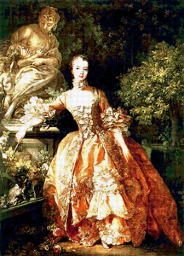 Помпадур - картина, портрет - предпросмотр