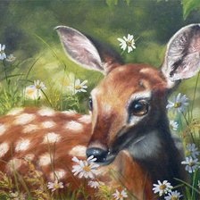 Схема вышивки «Олененок»