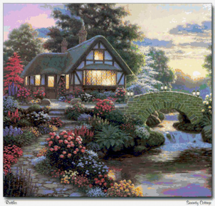 Домики из сказки. - сад, дом - предпросмотр