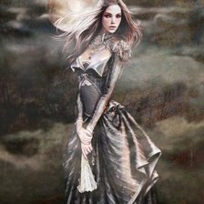 Схема вышивки «Лунной ночью»