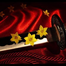 Схема вышивки «меч самурая»