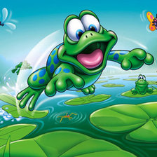 Схема вышивки «лягушонок»