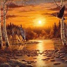 Схема вышивки «ЗАКАТ»