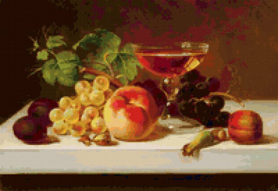 натюрморт с фруктами - натюрморт, фрукты - предпросмотр