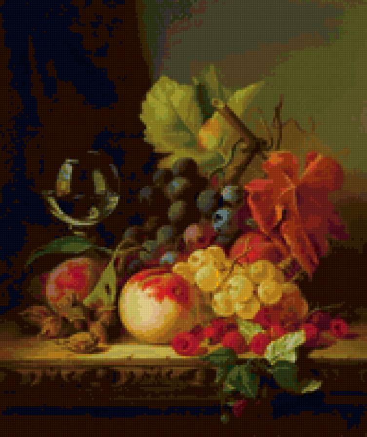 натюрморт - ягоды, натюрморт, фрукты - предпросмотр