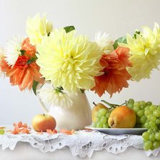 Схема вышивки «георгины»