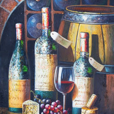 Схема вышивки «вино»