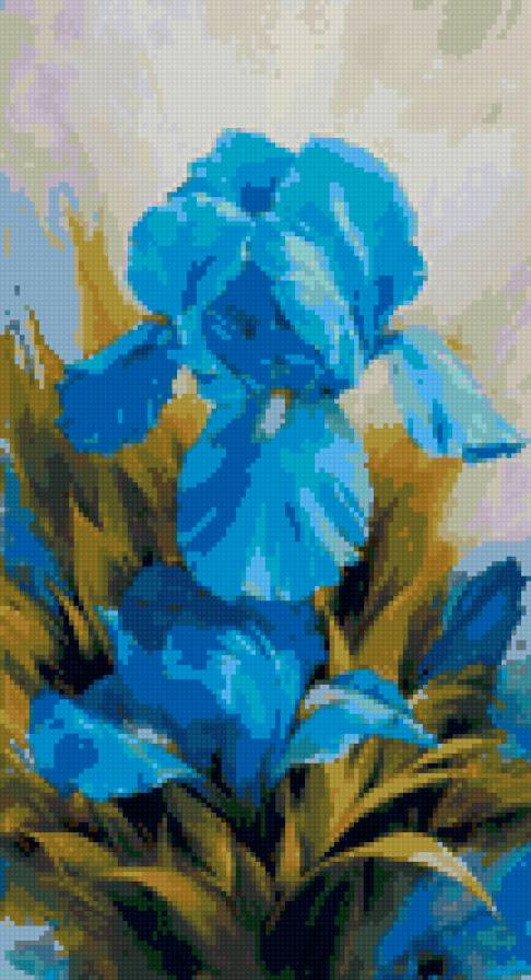 Голубое чудо - цветы - предпросмотр