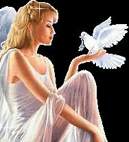 Схема вышивки «девушка с голубем»
