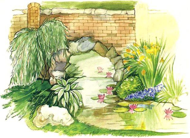 Ручей - мостик, вода, разное, ручей - оригинал