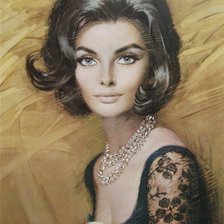 Схема вышивки «девушка»