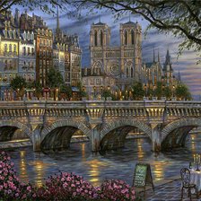 Схема вышивки «город»