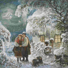 Схема вышивки «Вечера на хуторе»