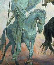 Схема вышивки «Всадники Апокалипсиса Фрагмент 1»