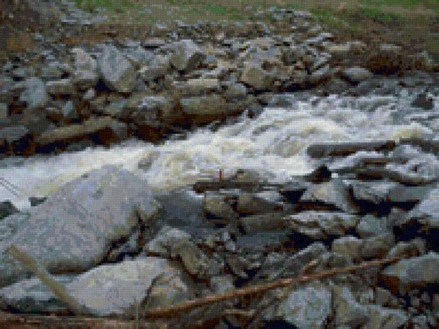 Речка - водопад, вода, река - предпросмотр