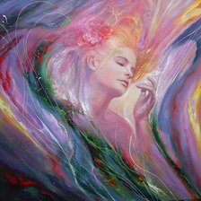 Схема вышивки «девушка»