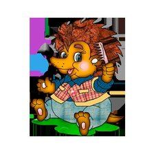 Схема вышивки «ежик»