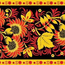 Схема вышивки «Хохлома»