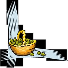 Схема вышивки «уголок»