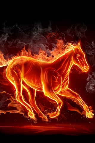 огненый конь - огонь - оригинал
