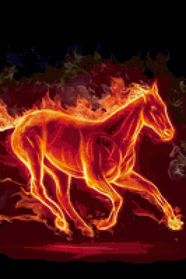 огненый конь - огонь - предпросмотр