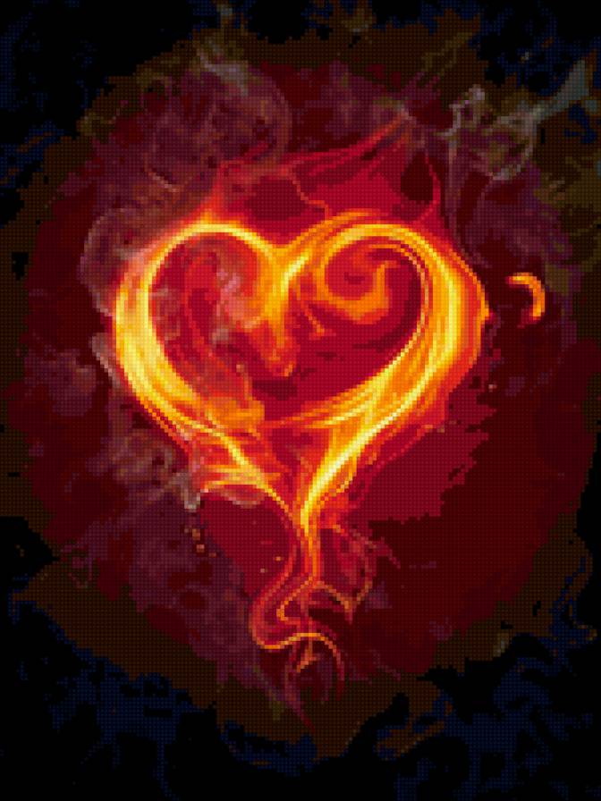 огненое сердце - огонь - предпросмотр