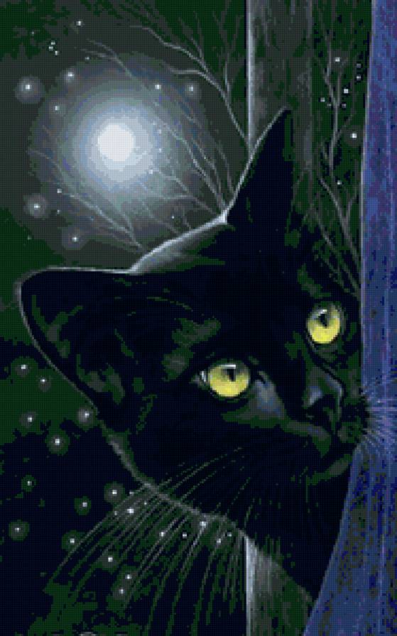 кошечка - животные, картина, кошка, кошки, коты - предпросмотр