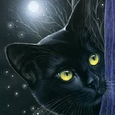 Схема вышивки «кошечка»