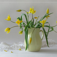 Схема вышивки «тюльпани»