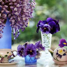 Схема вышивки «Фиолетовый натюрморт»