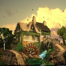 Схема вышивки «Пейзаж»