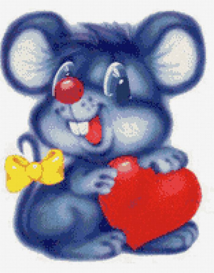 Мышонок - мультяшки, открытка, животные - предпросмотр