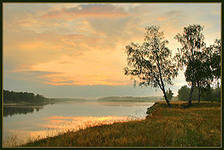 Схема вышивки «пейзаж, рассвет»